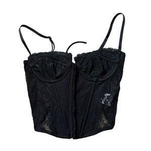 Edikted black lace corset top size XS